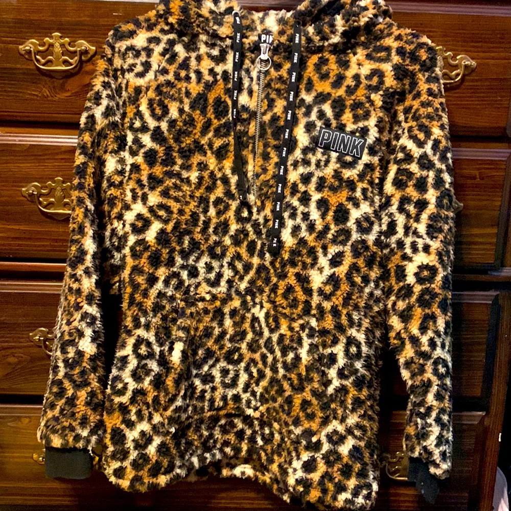 Victoria’s Secret PINK cheetah hoodie